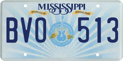 MS license plate BVO513