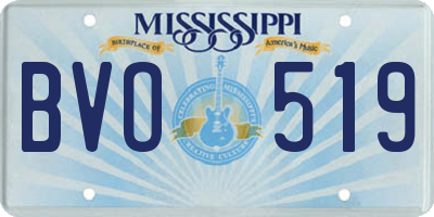 MS license plate BVO519