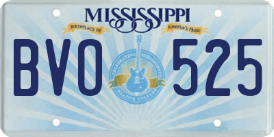 MS license plate BVO525