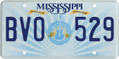 MS license plate BVO529