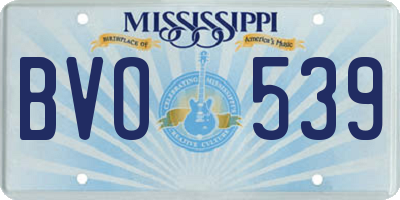 MS license plate BVO539