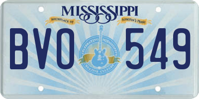 MS license plate BVO549