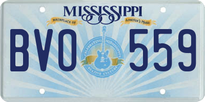 MS license plate BVO559