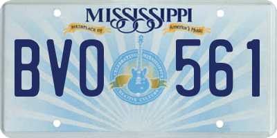 MS license plate BVO561