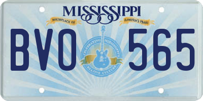 MS license plate BVO565