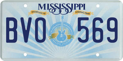 MS license plate BVO569