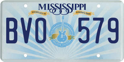 MS license plate BVO579