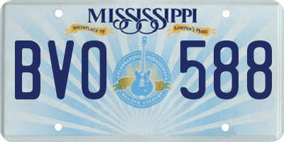 MS license plate BVO588