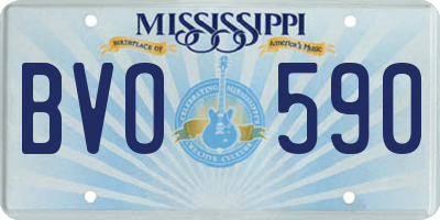 MS license plate BVO590