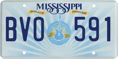 MS license plate BVO591