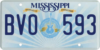 MS license plate BVO593