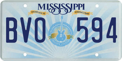 MS license plate BVO594
