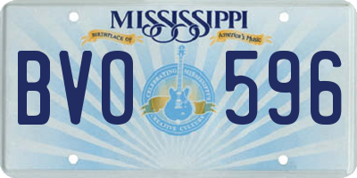 MS license plate BVO596