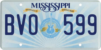 MS license plate BVO599