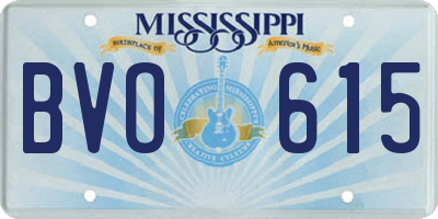 MS license plate BVO615