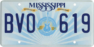 MS license plate BVO619