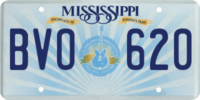 MS license plate BVO620