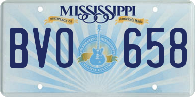 MS license plate BVO658