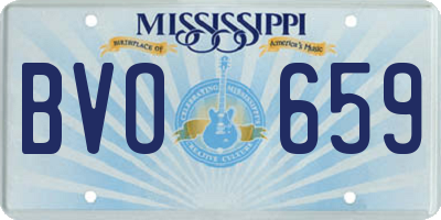 MS license plate BVO659