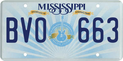 MS license plate BVO663