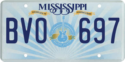 MS license plate BVO697