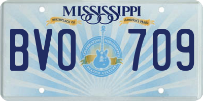 MS license plate BVO709