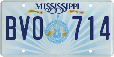 MS license plate BVO714