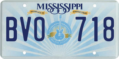MS license plate BVO718