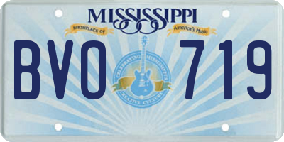 MS license plate BVO719