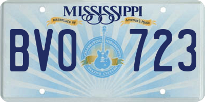 MS license plate BVO723