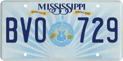 MS license plate BVO729