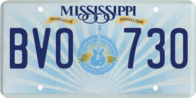 MS license plate BVO730