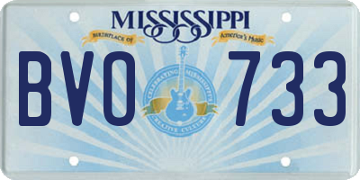 MS license plate BVO733