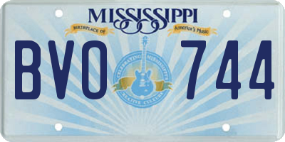 MS license plate BVO744