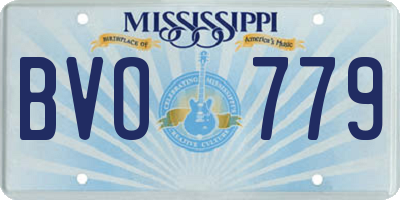 MS license plate BVO779