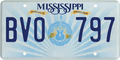 MS license plate BVO797