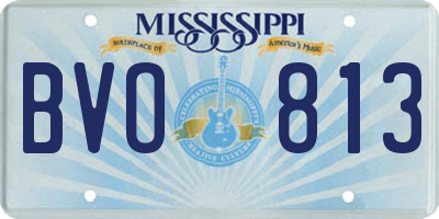 MS license plate BVO813
