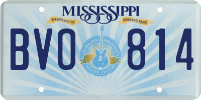 MS license plate BVO814