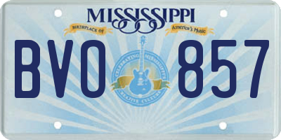 MS license plate BVO857