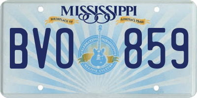 MS license plate BVO859