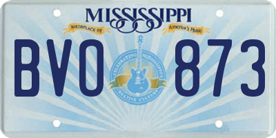 MS license plate BVO873