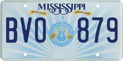MS license plate BVO879