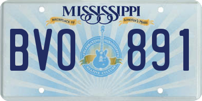 MS license plate BVO891