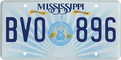 MS license plate BVO896