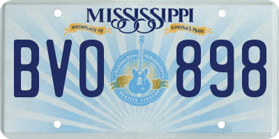 MS license plate BVO898