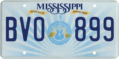 MS license plate BVO899