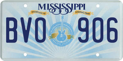 MS license plate BVO906