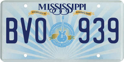 MS license plate BVO939