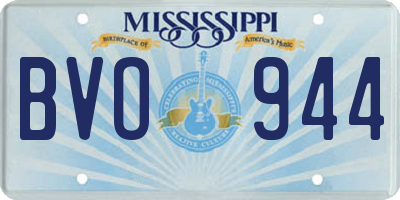 MS license plate BVO944