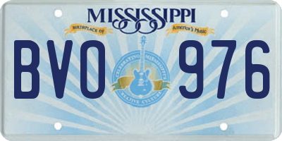 MS license plate BVO976
